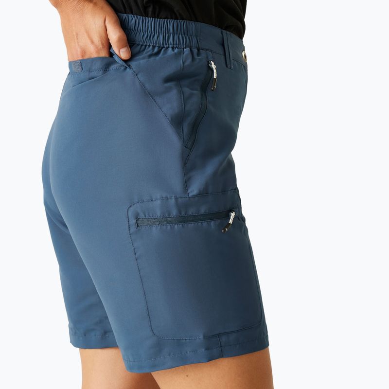 Pantaloni scurți de trekking pentru femei REGATTA Chaska III dark denim 4