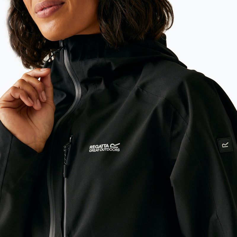 Geacă de ploaie pentru femei REGATTA Birchdale II black/seal grey 7