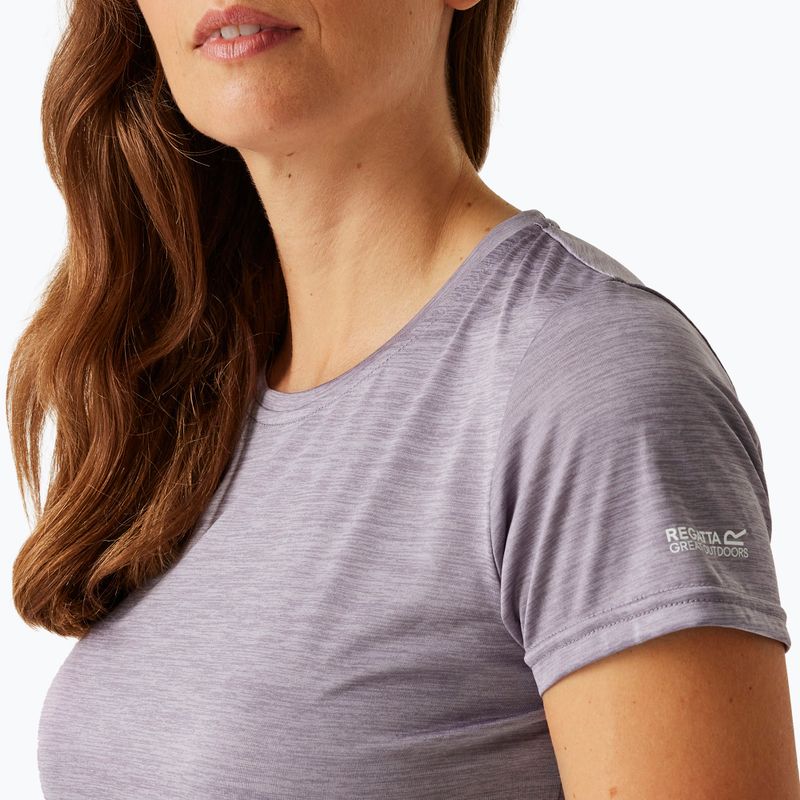 Tricou pentru femei  Regatta Fingal Edition purple sage 4