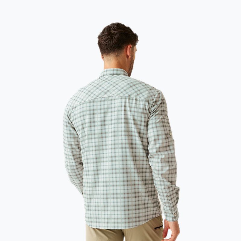 Cămașă de trekking pentru bărbați REGATTA Travel Packaway stone white check 3