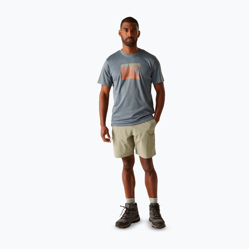 Pantaloni scurți de trekking pentru bărbați REGATTA Travel Light Packaway golden sand 2
