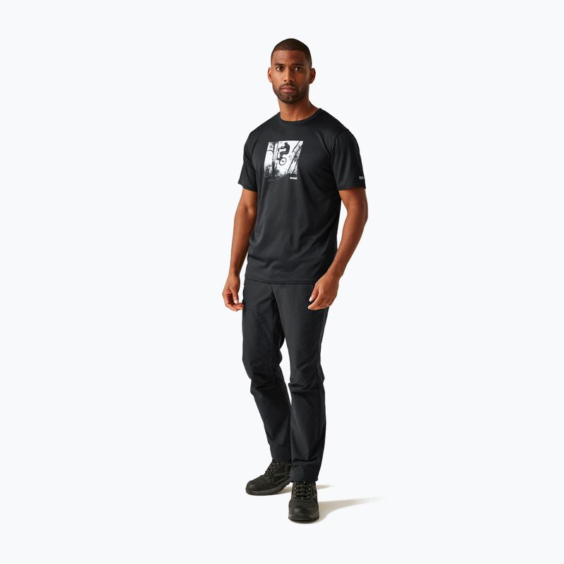 Tricou de trekking pentru bărbați REGATTA Fingal IX black 2