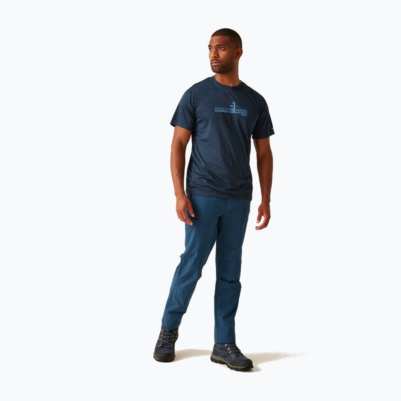 Tricou de trekking pentru bărbați REGATTA Fingal IX moonlight denim marl 2