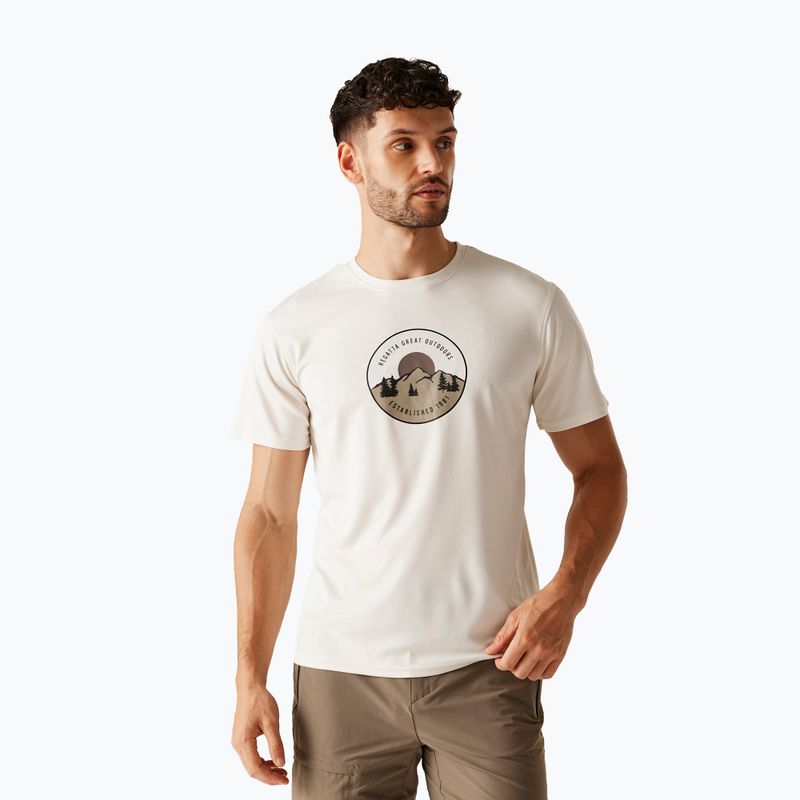 Tricou de trekking pentru bărbați REGATTA Fingal IX stone white