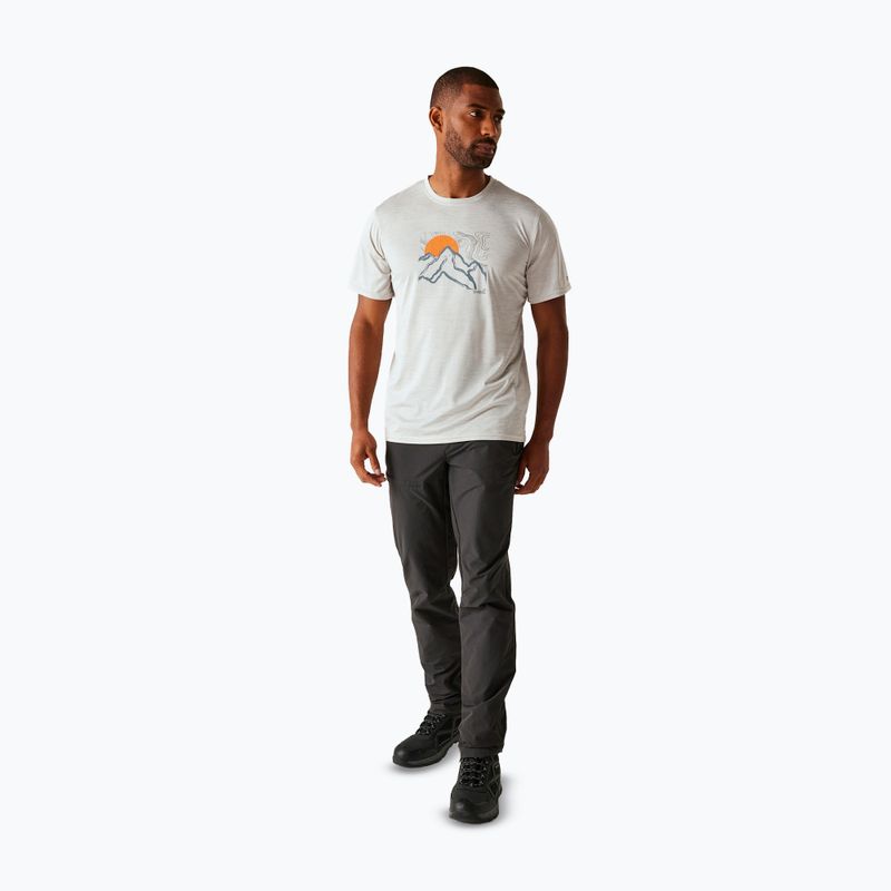 Tricou de trekking pentru bărbați REGATTA Fingal IX iceberg marl 2