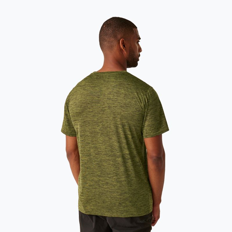 Tricou de trekking pentru bărbați REGATTA Fingal IX nephrite green marl 3