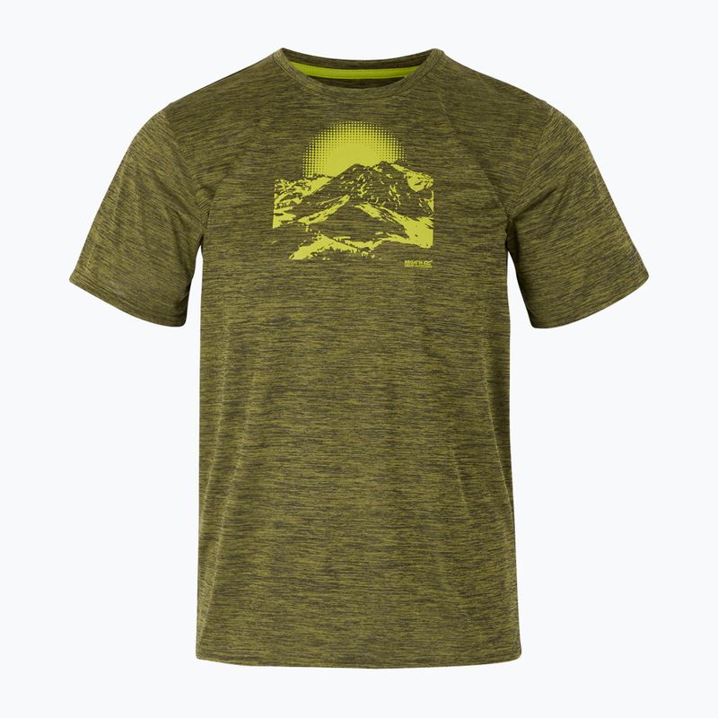 Tricou de trekking pentru bărbați REGATTA Fingal IX nephrite green marl 5