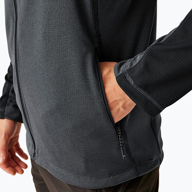 Bluză pentru bărbați REGATT Highton Full Zip Midlayer ash/black 6
