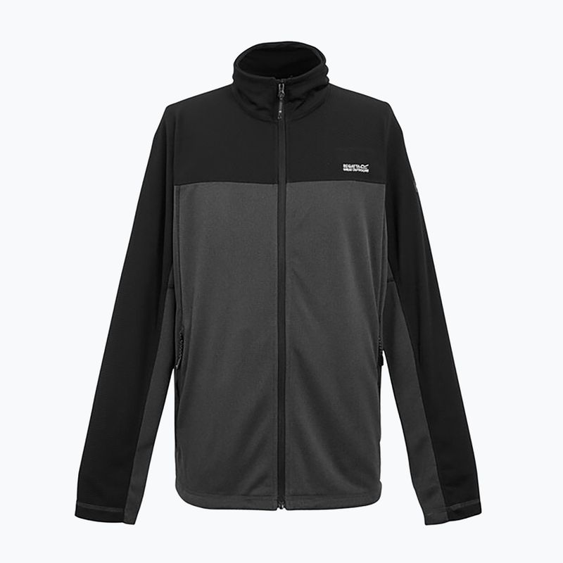 Bluză pentru bărbați REGATT Highton Full Zip Midlayer ash/black 7