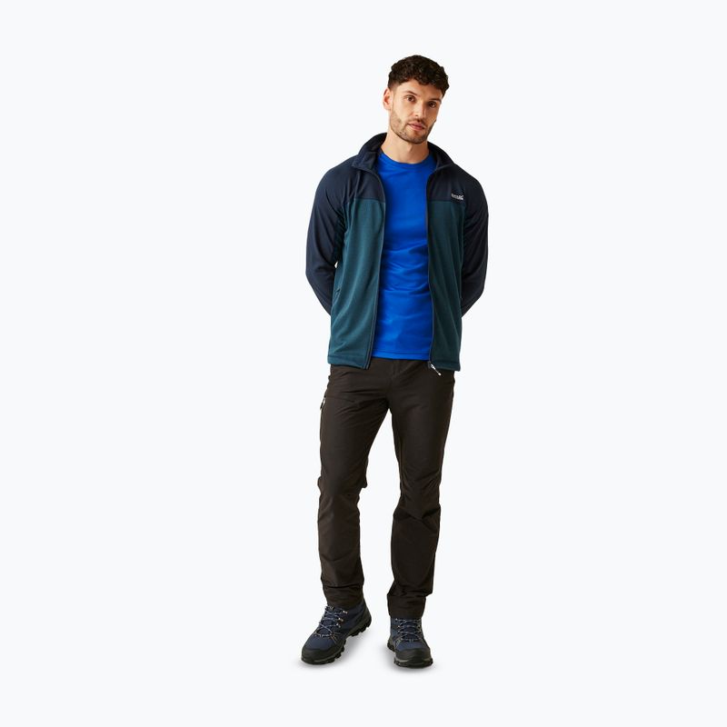 Bluză pentru bărbați REGATT Highton Full Zip Midlayer moonlight denim/navy 2