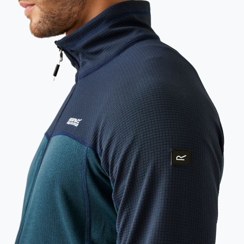 Bluză pentru bărbați REGATT Highton Full Zip Midlayer moonlight denim/navy 4