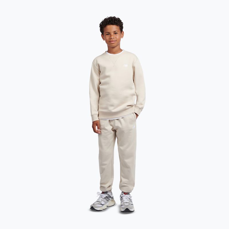 Bluză pentru copii New Balance Brush Back Small Logo Crew timberwolf 2