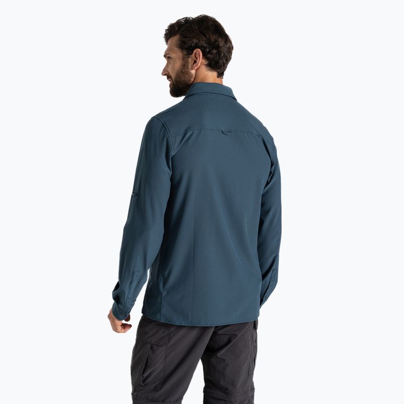 Tricou de trekking pentru bărbați Craghoppers NosiLife Long Sleeved Pro Shirt V blue stone 3