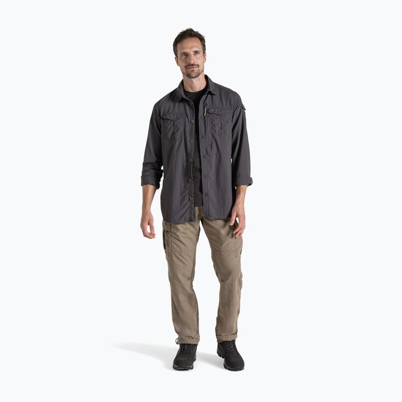 Cămașă pentru bărbați Craghoppers NosiLife Adventure Long Sleeved Shirt III black pepper 2