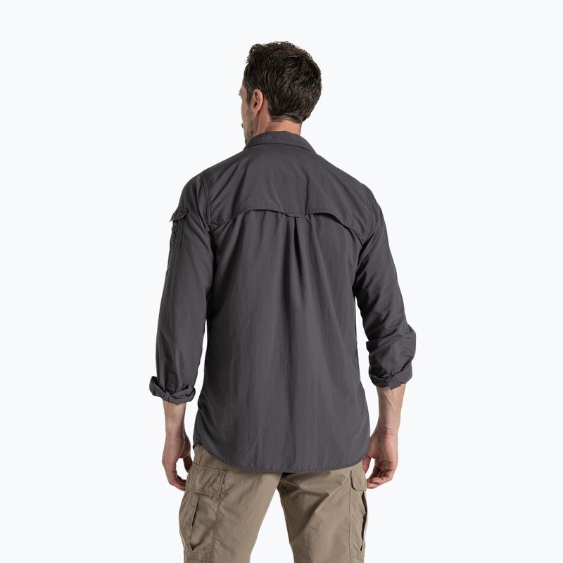 Cămașă pentru bărbați Craghoppers NosiLife Adventure Long Sleeved Shirt III black pepper 3