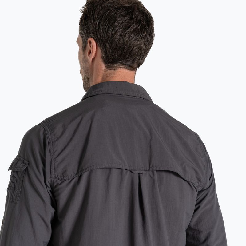 Cămașă pentru bărbați Craghoppers NosiLife Adventure Long Sleeved Shirt III black pepper 5