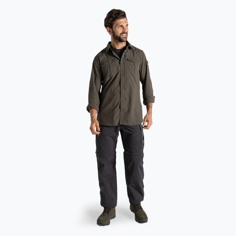 Tricou de trekking pentru bărbați Craghoppers NosiLife Adventure Long Sleeved Shirt III woodland green 2