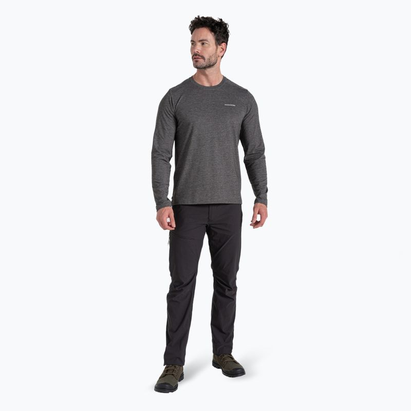 Pantaloni de trekking pentru bărbați Craghoppers NosiLife PRO Trouser III black pepper 2