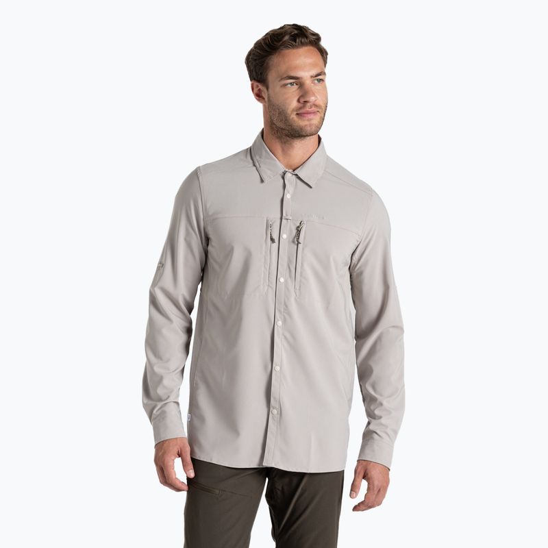 Cămașă pentru bărbați Craghoppers NosiLife Long Sleeved Pro Shirt V parchment