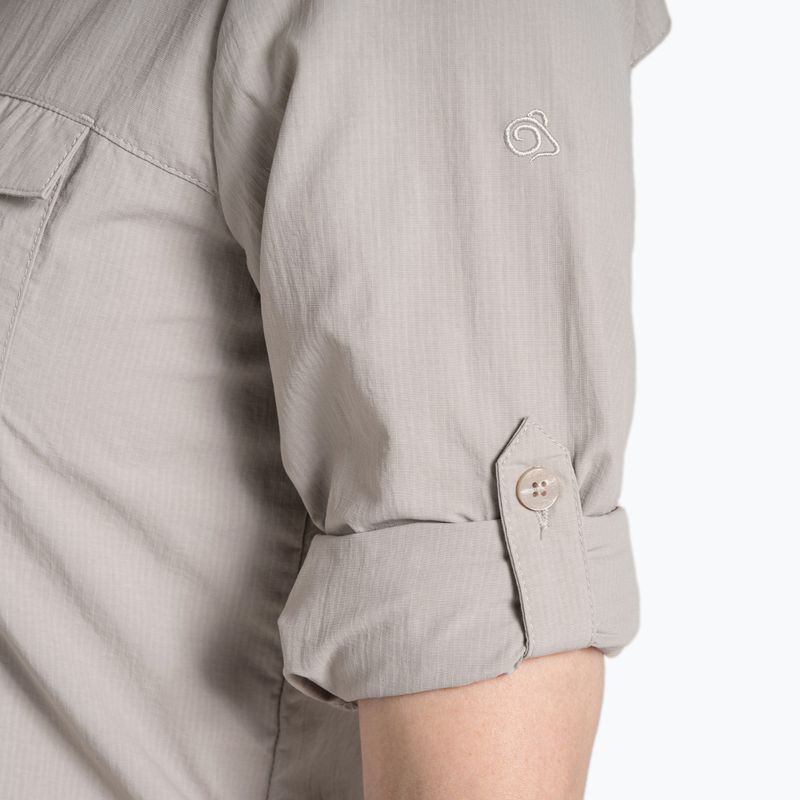 Cămașă pentru femei Craghoppers NosiLife Adventure Long Sleeved Shirt III soft mushroom 8