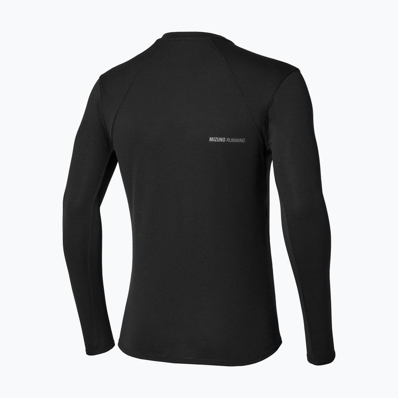 Longsleeve de alergare pentru bărbați Mizuno Tech Thermal Charge Breath Thermo Long Sleeve Tee black 2