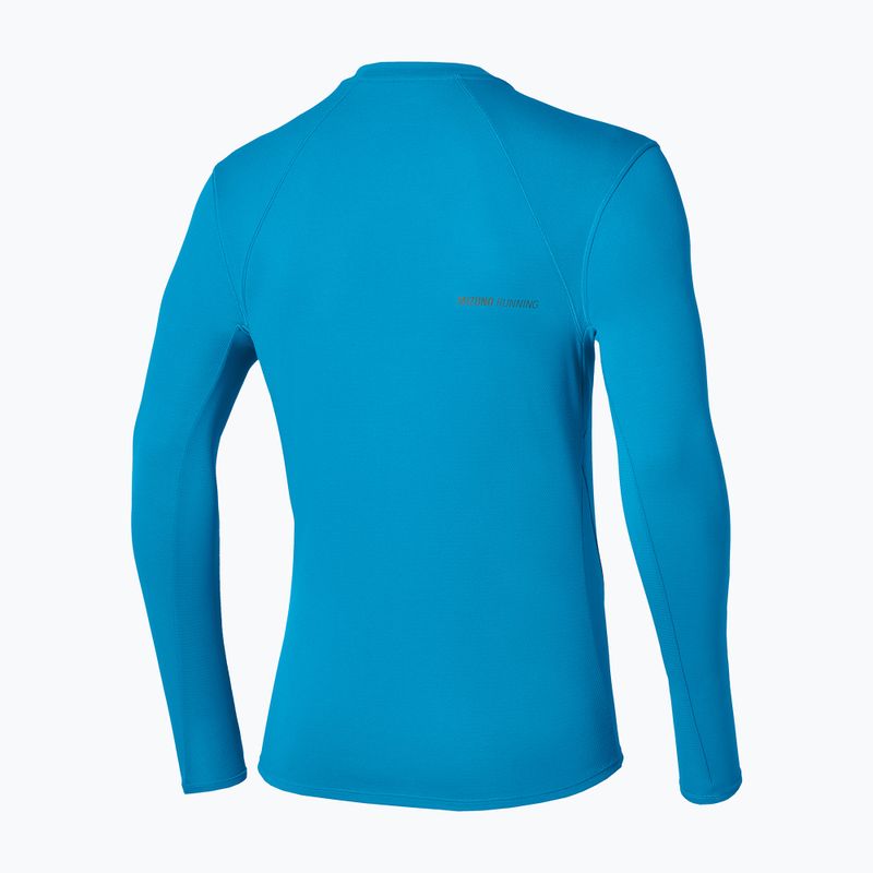 Longsleeve de alergare pentru bărbați Mizuno Tech Thermal Charge Breath Thermo Long Sleeve Tee blue jewel 2