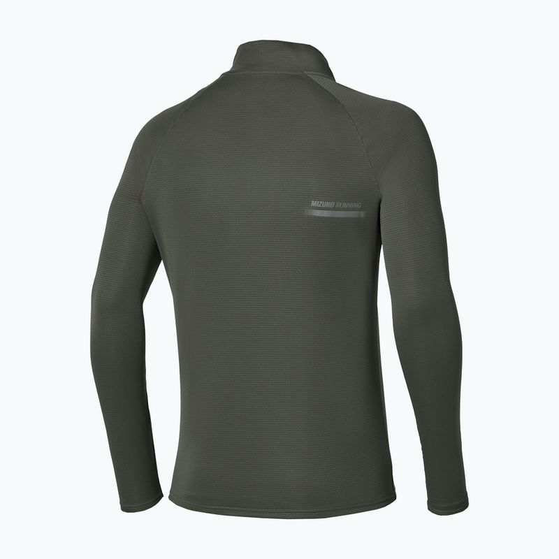 Longsleeve de alergare pentru bărbați Mizuno Active Dryaeroflow Hybrid Long Sleeve Top Forest Night 2