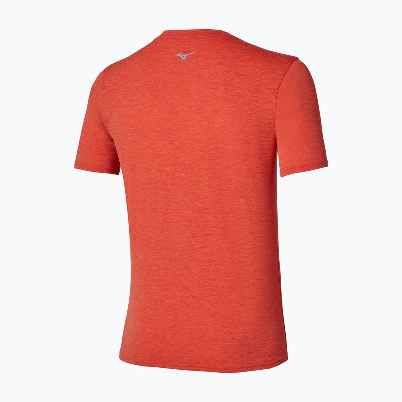 Tricou de alergare pentru bărbați Mizuno Core Runbird Short Sleeve Tee orange 2