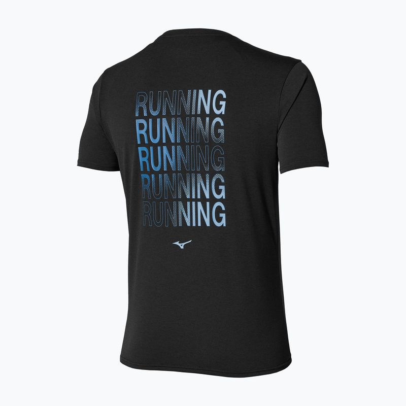 Tricou de alergare pentru bărbați Mizuno Core Run Short Sleeve Tee black 2