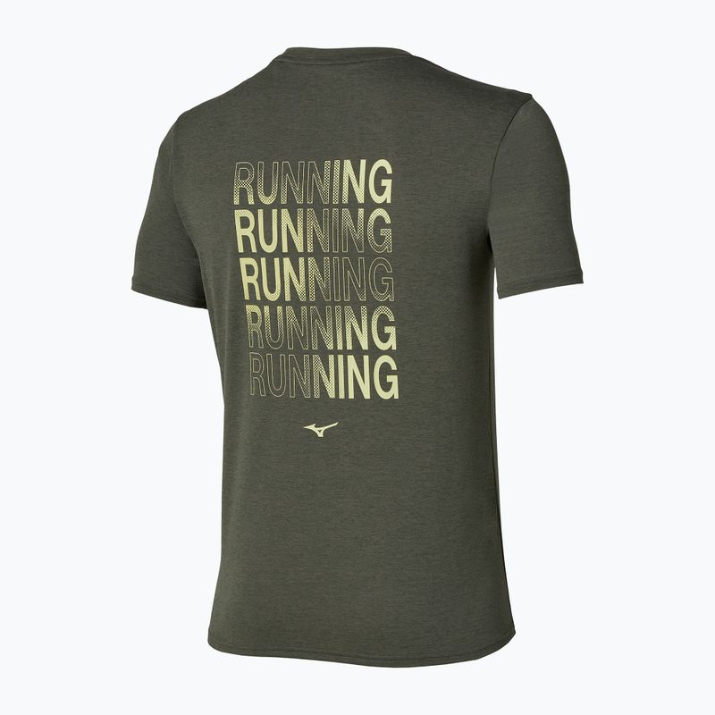 Tricou de alergare pentru bărbați Mizuno Core Run Short Sleeve Tee forest night 2