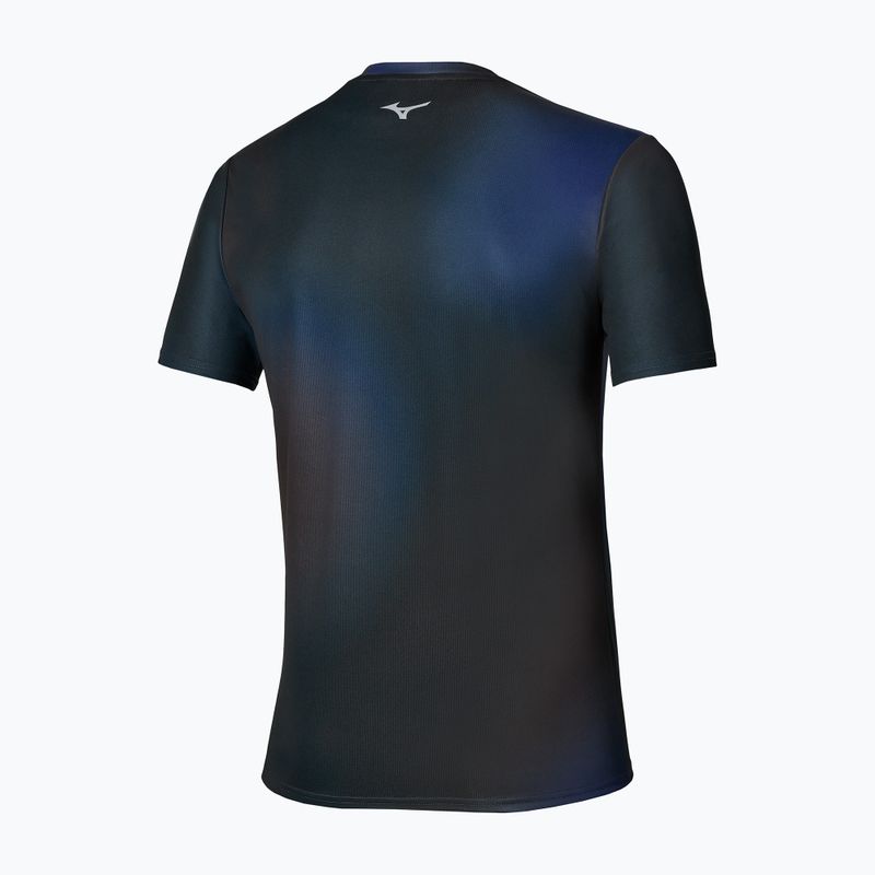 Tricou de alergare pentru bărbați Mizuno Core Graphic Short Sleeve black/blue 2
