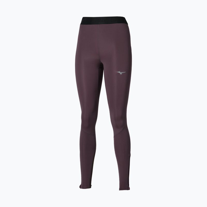 Colanți de alergare pentru femei Mizuno Core Impulse Long Tight raisin