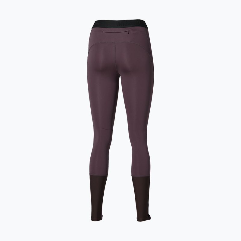 Colanți de alergare pentru femei Mizuno Core Impulse Long Tight raisin 2