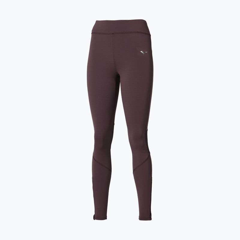 Colanți de alergare pentru femei Mizuno Active Warmalite Long Tight raisin