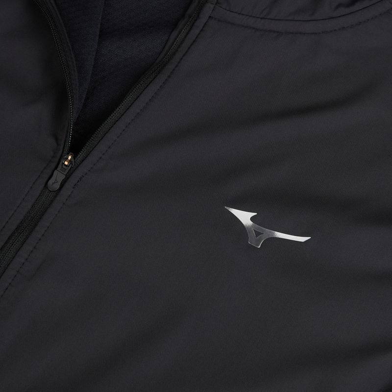 Geacă de alergare pentru bărbați Mizuno Active Warmalite Hybrid Full Zip Hooded Long Sleeve Top black 3