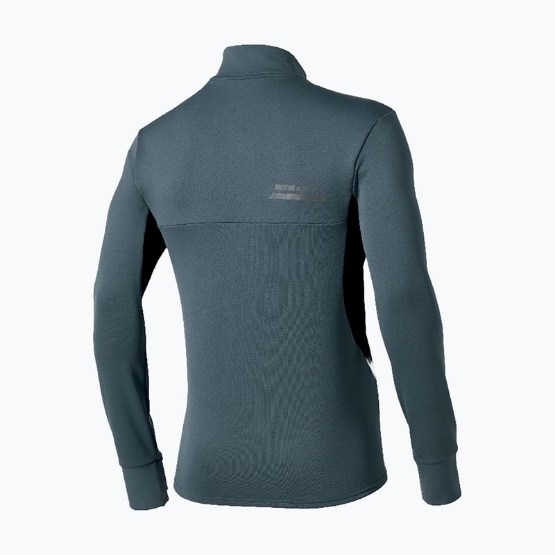 Bluză de alergare pentru bărbați Mizuno Active Warmalite Half Zip Long Sleeve Top dark slate 2