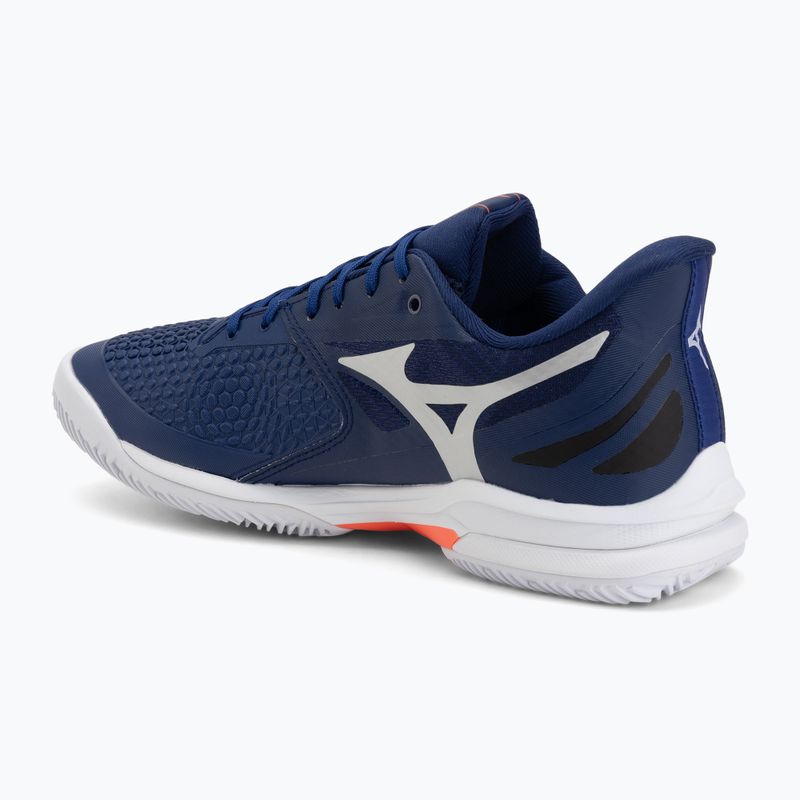 Încălțăminte de tenis pentru bărbați Mizuno Wave Exceed Tour 7 CC beacon blue/white/lava orange 3