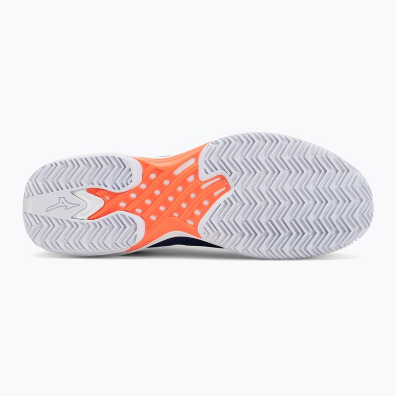 Încălțăminte de tenis pentru bărbați Mizuno Wave Exceed Tour 7 CC beacon blue/white/lava orange 4