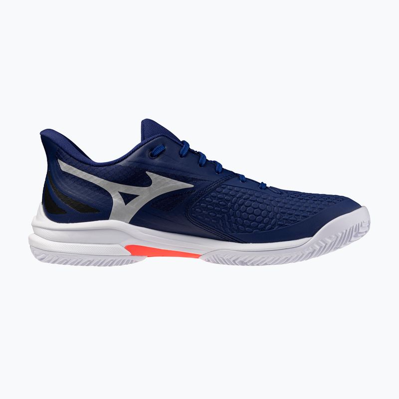 Încălțăminte de tenis pentru bărbați Mizuno Wave Exceed Tour 7 CC beacon blue/white/lava orange 9