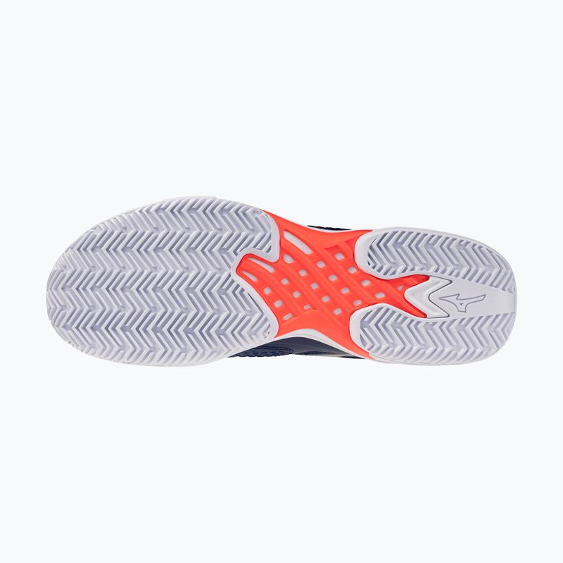 Încălțăminte de tenis pentru bărbați Mizuno Wave Exceed Tour 7 CC beacon blue/white/lava orange 11