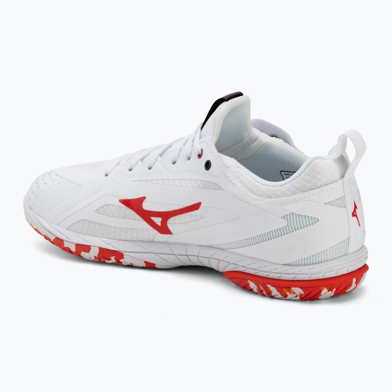 Încălțăminte de tenis pentru bărbați Mizuno Wave Drive Neo 4 white/insignia blue/orange 3