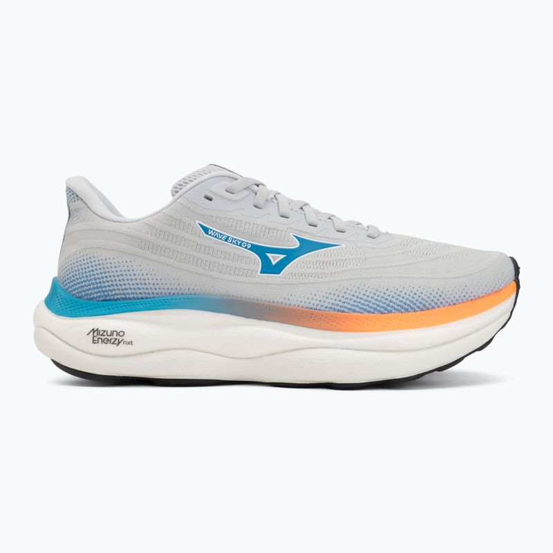 Încălțăminte de alergare pentru bărbați Mizuno Wave Sky 9 cloudscape/blue jewel/lava orange 2