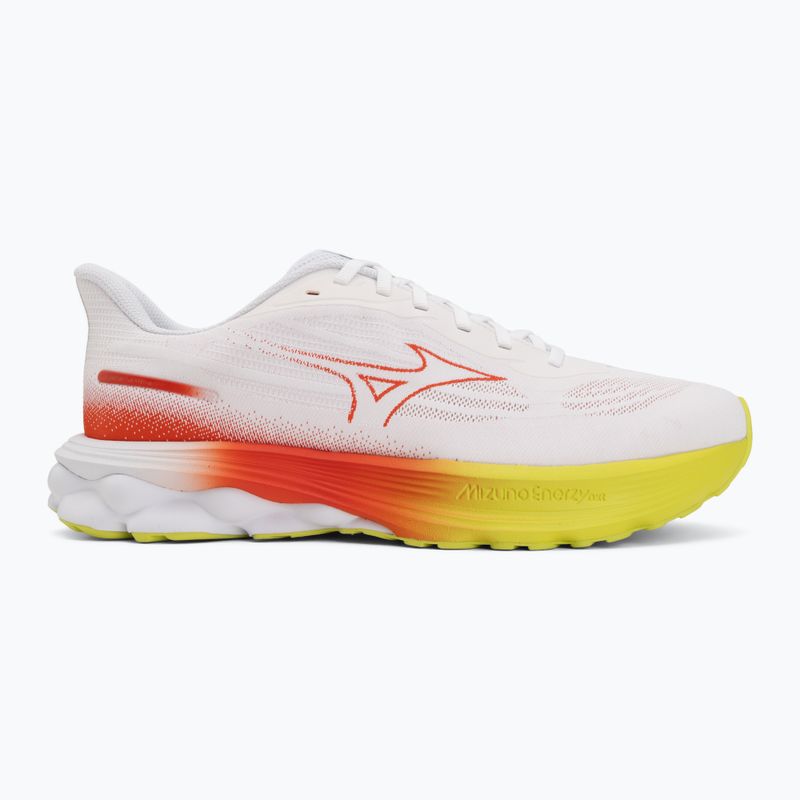 Încălțăminte de alergare pentru bărbați Mizuno Wave Skyrise 7 white/orange/evening primrose 2