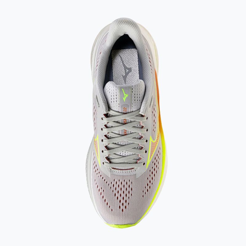 Încălțăminte de alergare pentru femei Mizuno Wave Inspire 22 cloudscape/desert flower/lime pulp 6