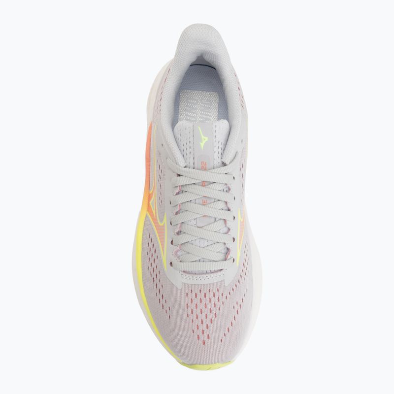 Încălțăminte de alergare pentru femei Mizuno Wave Inspire 22 cloudscape/desert flower/lime pulp 5
