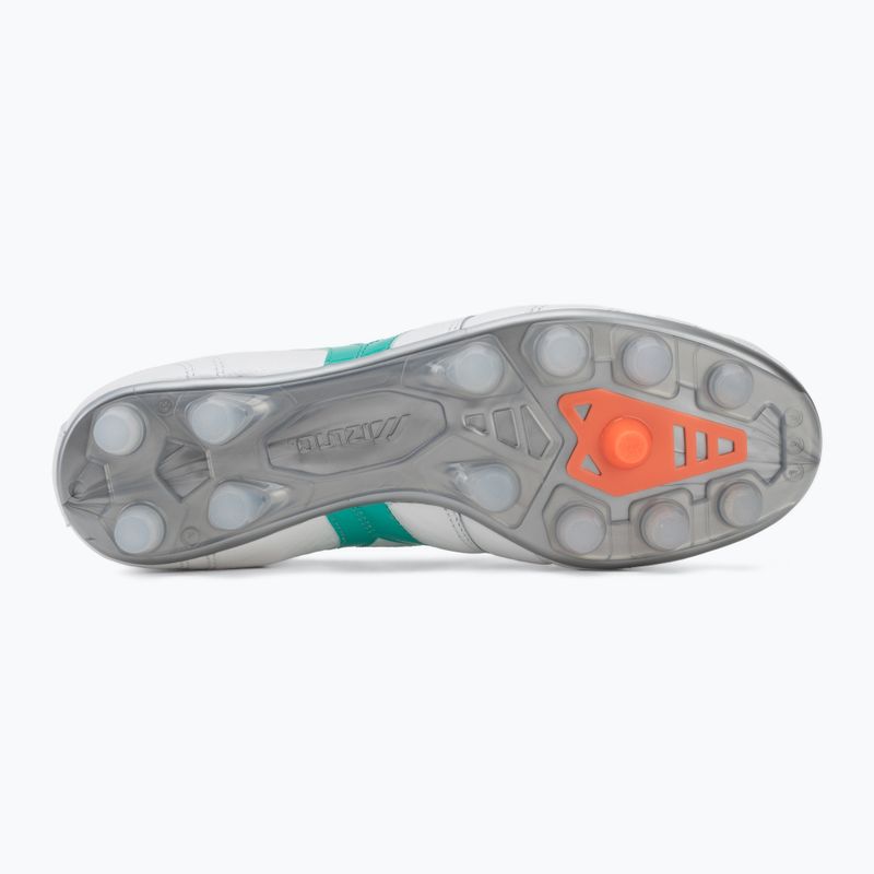 Încălțăminte de fotbal Mizuno Morelia II Japan FG white/arcadia/lava orange 4