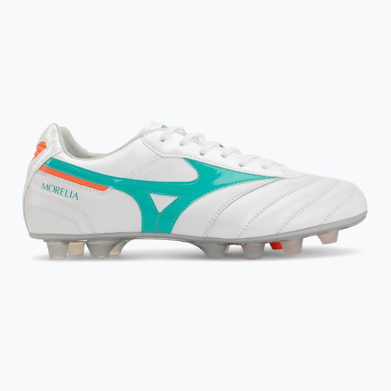 Încălțăminte de fotbal Mizuno Morelia II Elite FG white/arcadia/lava orange 2