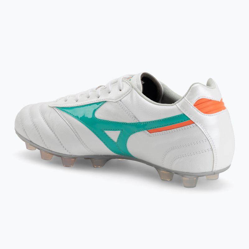 Încălțăminte de fotbal Mizuno Morelia II Elite FG white/arcadia/lava orange 3