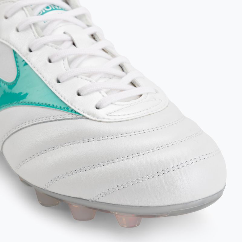 Încălțăminte de fotbal Mizuno Morelia II Elite FG white/arcadia/lava orange 7