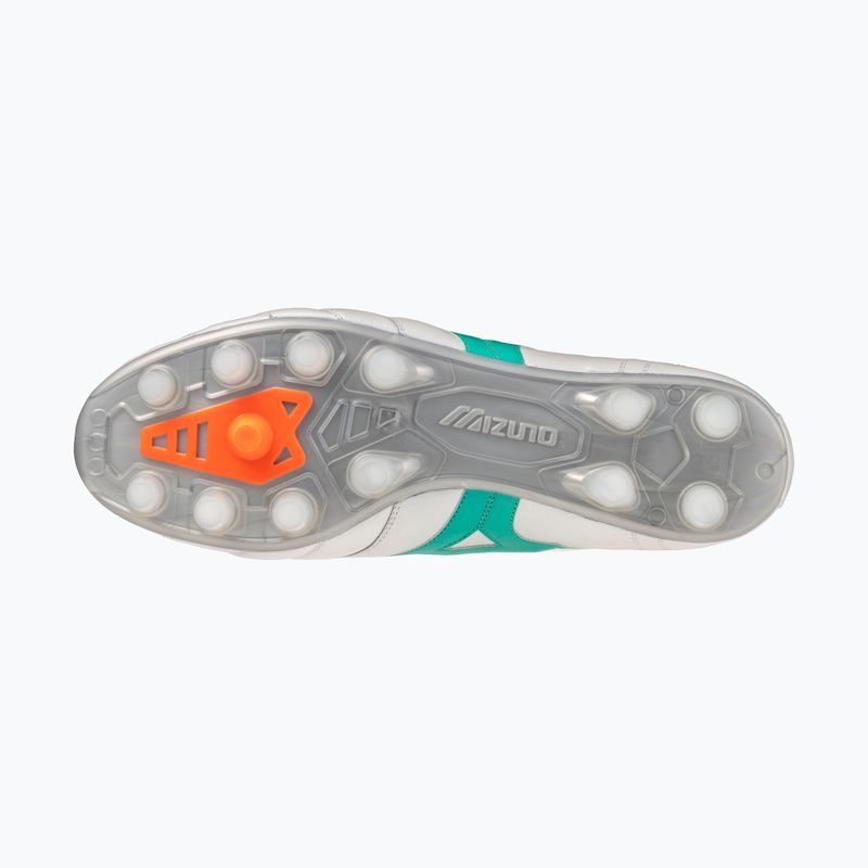 Încălțăminte de fotbal Mizuno Morelia II Elite FG white/arcadia/lava orange 4